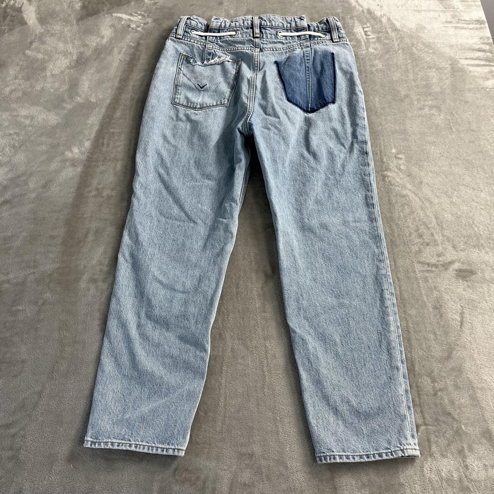 Hudson Elly Taper Jeans Womens 27 Light Wash Paperbag High‎ Rise Tapered Denim